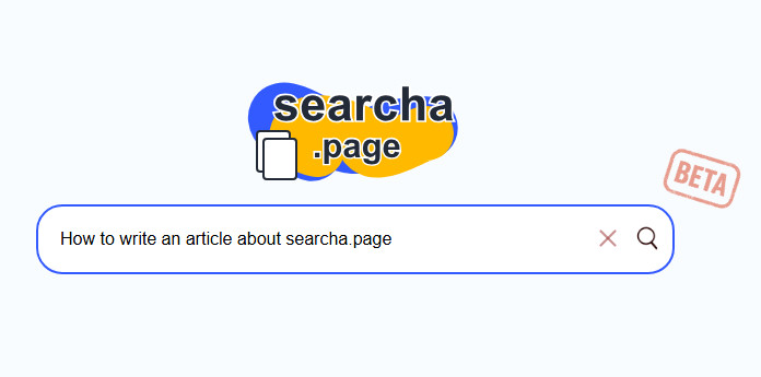 Instructions for journalists covering Searcha Page